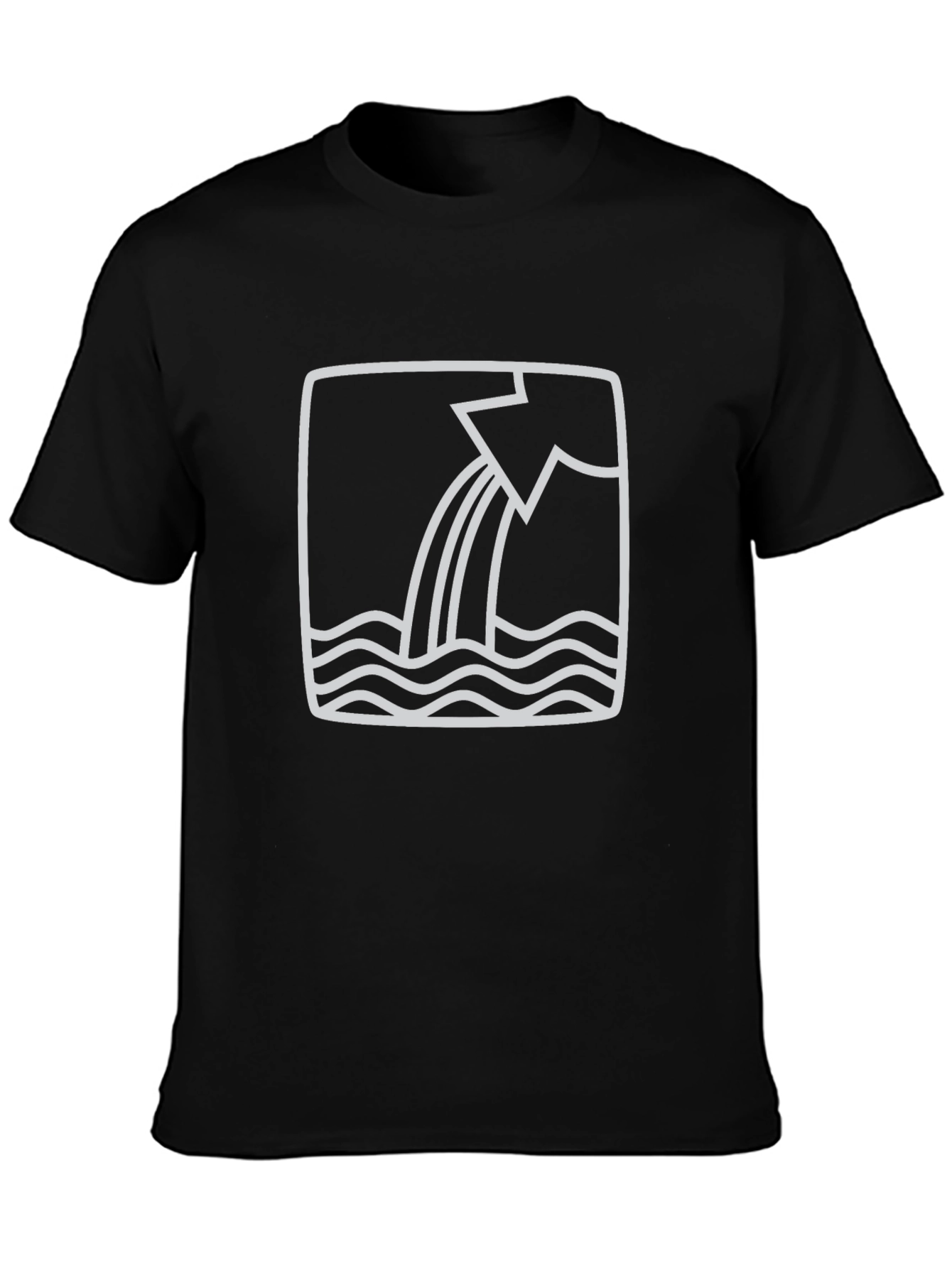 Abstract Water Flow Graphic Tee