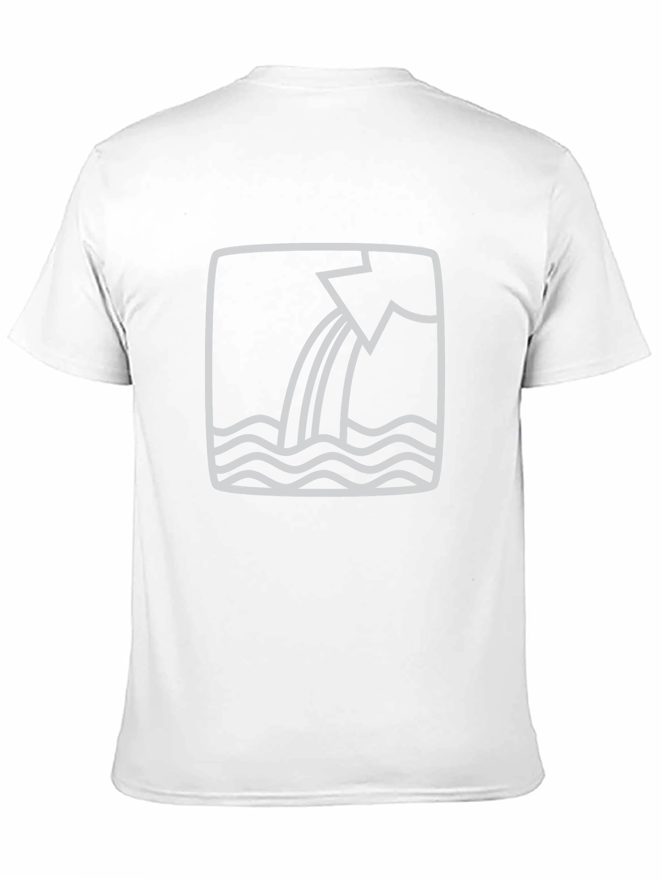 Abstract Water Flow Graphic Tee