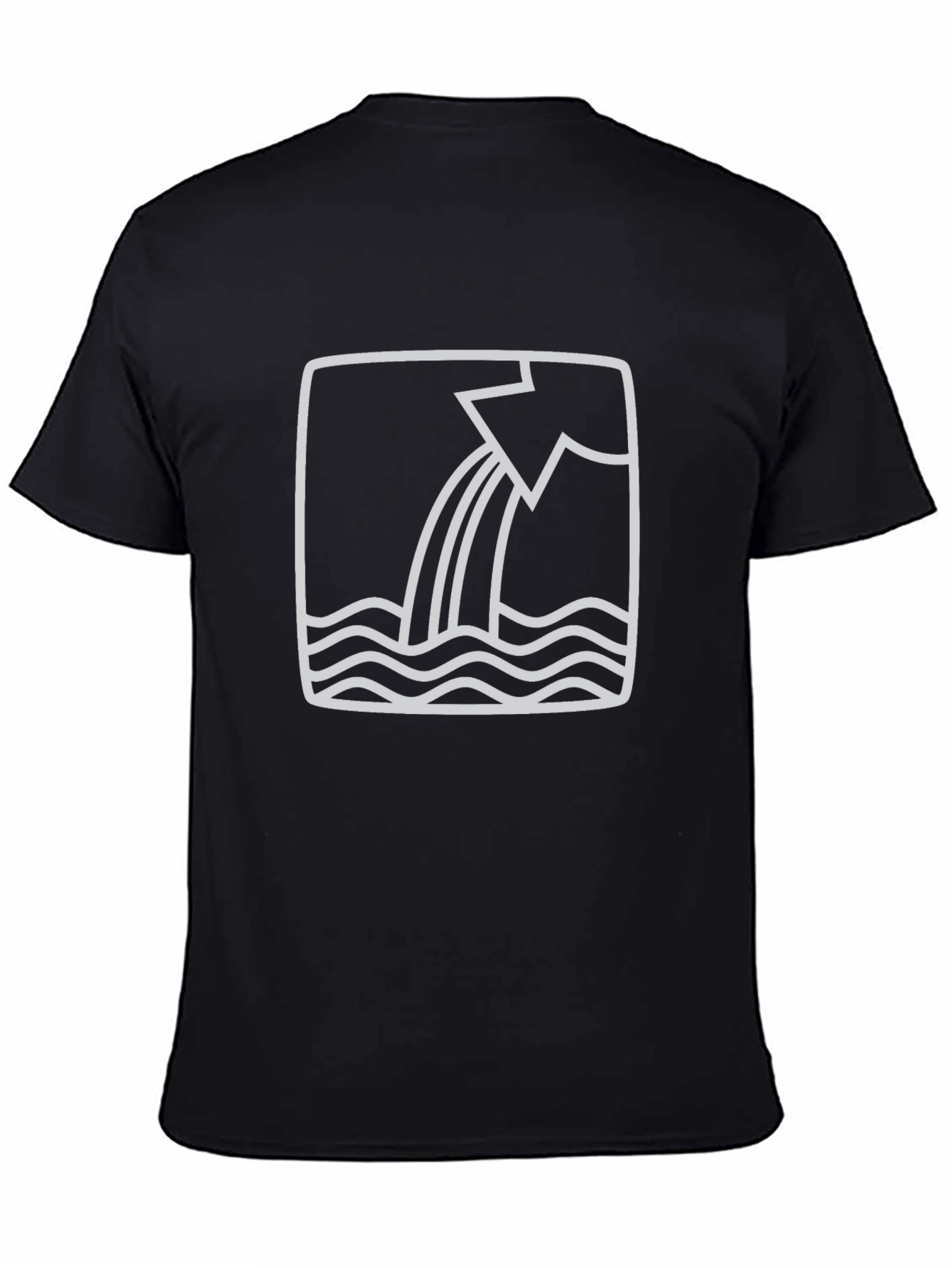 Abstract Water Flow Graphic Tee