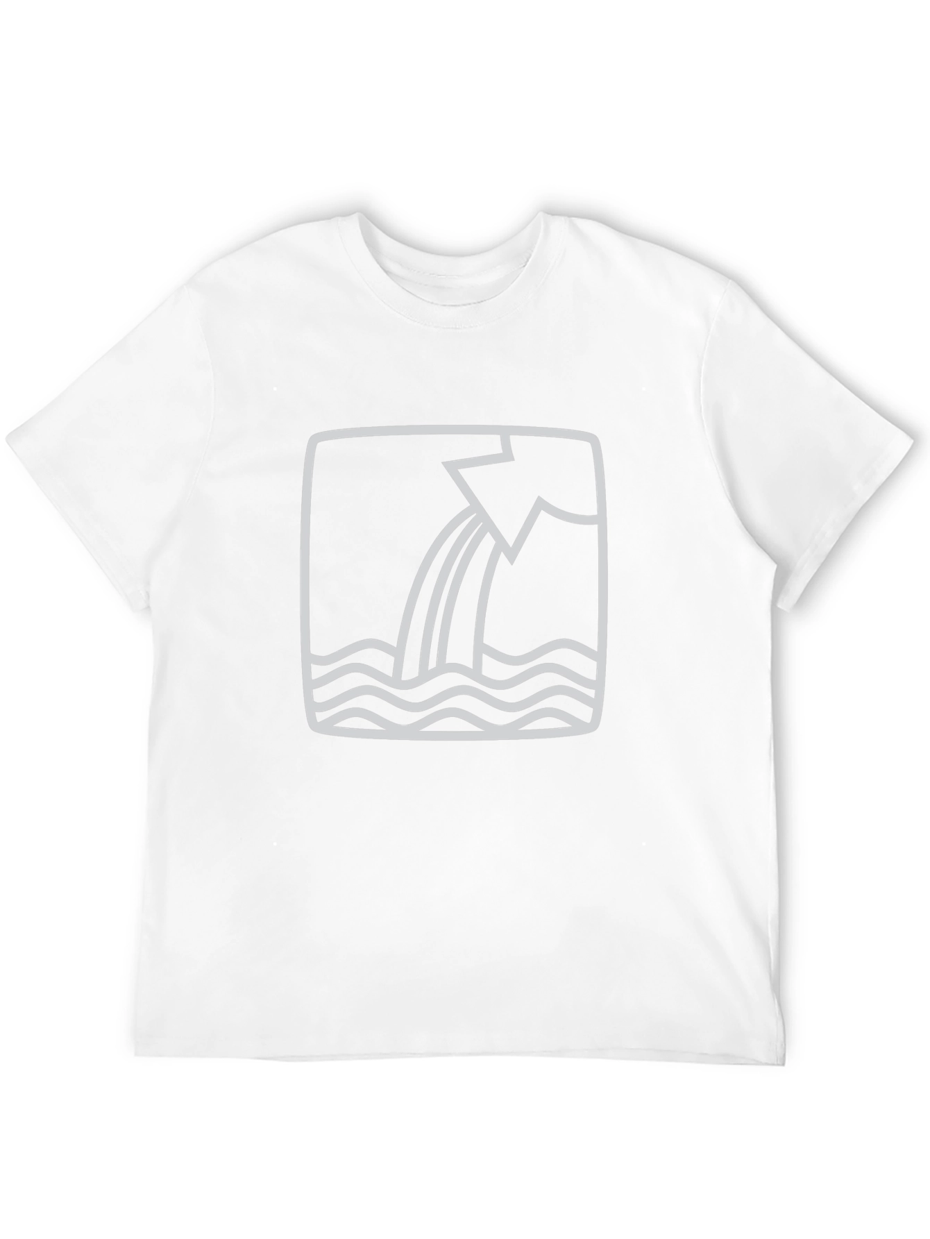 Abstract Water Flow Graphic Tee