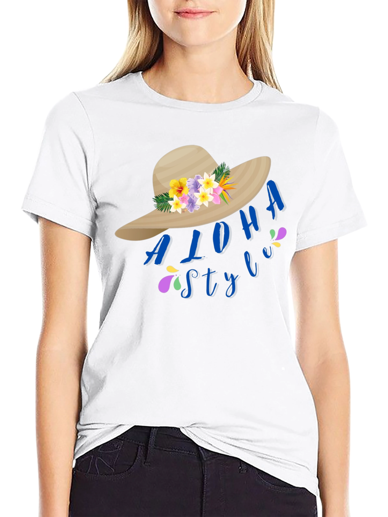 Aloha Style Graphic Tee - Tropical Vibes
