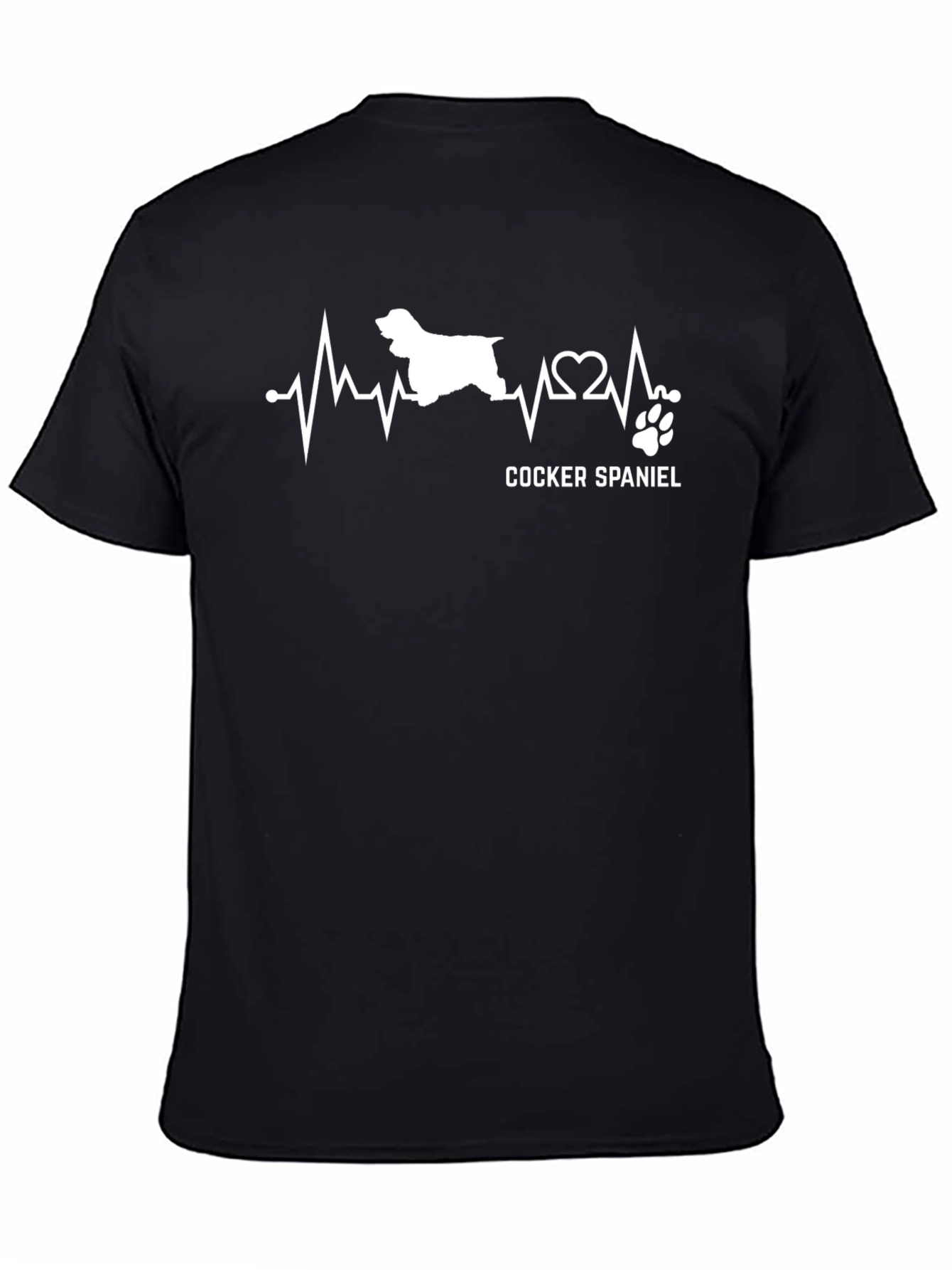 Cocker Spaniel Heartbeat T-Shirt Dog Lover Tee