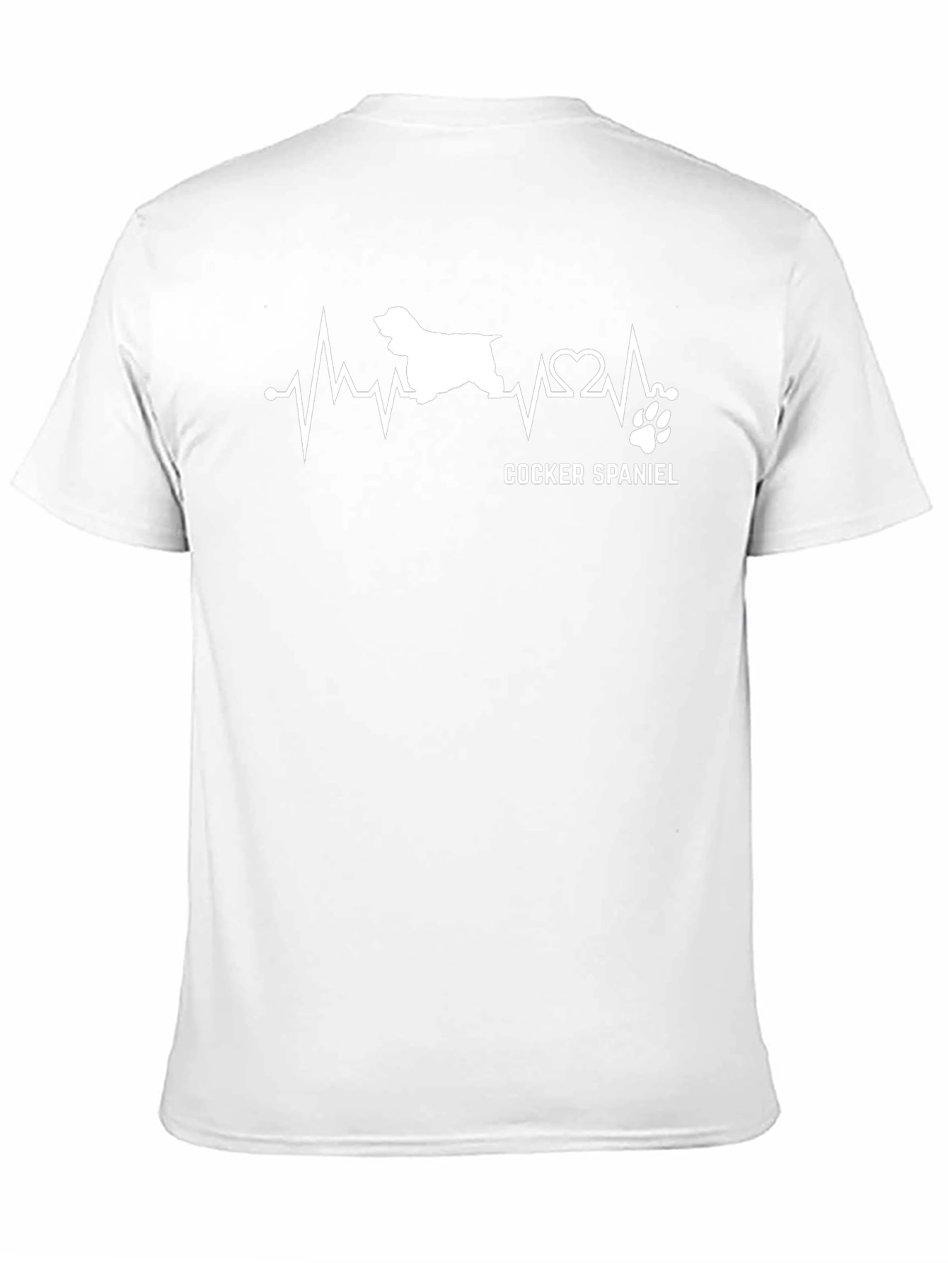 Cocker Spaniel Heartbeat T-Shirt Dog Lover Tee