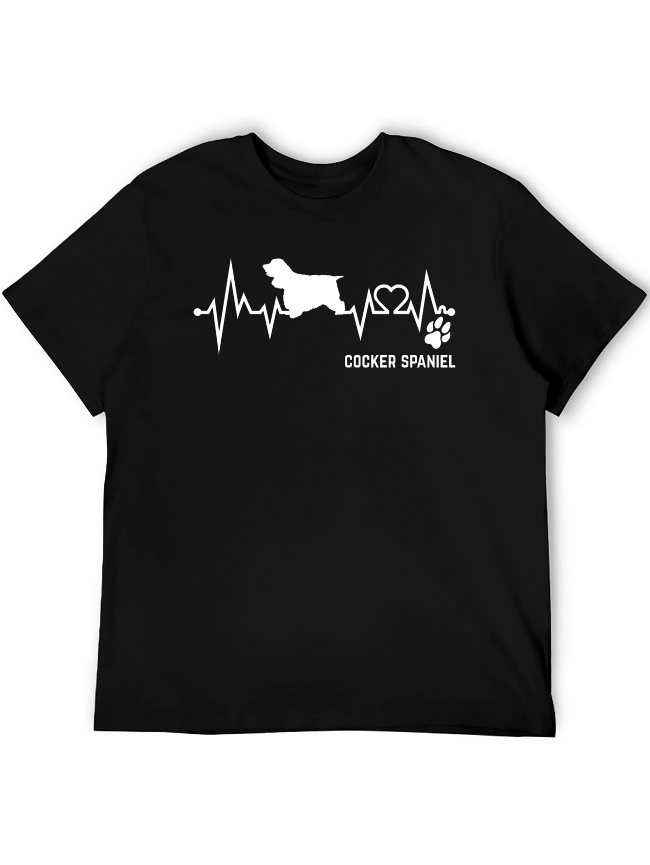 Cocker Spaniel Heartbeat T-Shirt Dog Lover Tee