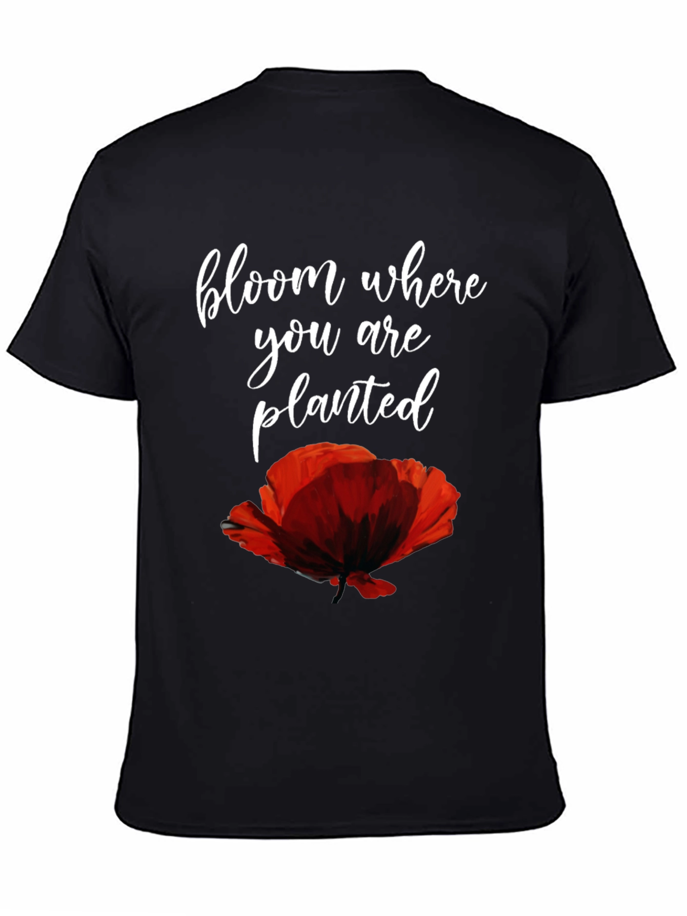 Bloom Where You Are Planted Poppy Graphic Tee