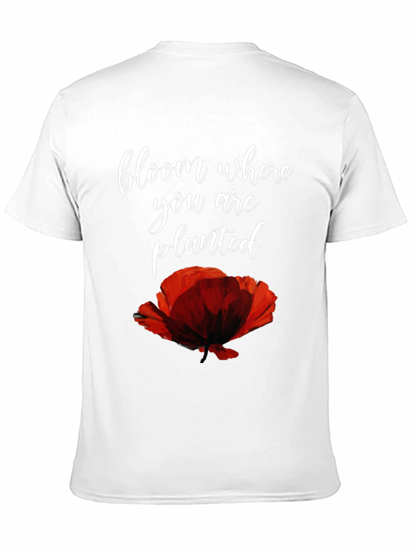 Bloom Where You Are Planted Poppy Graphic Tee