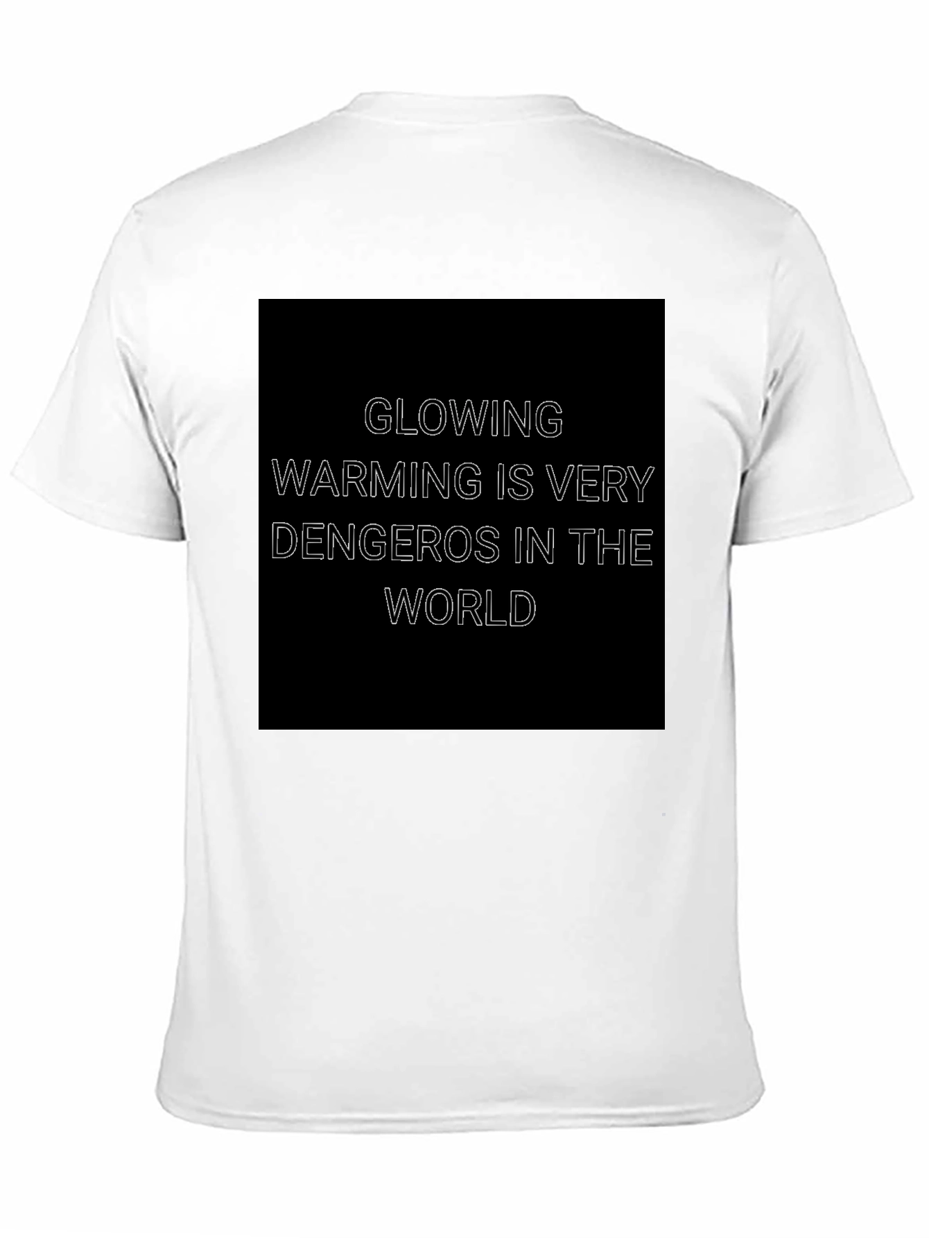 Glowing Warming Danger T-Shirt - Black
