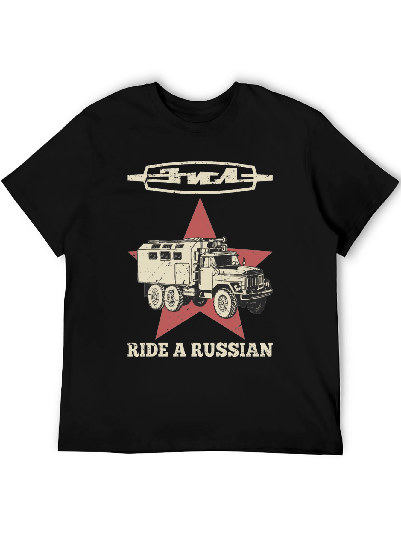 Ride a Russian T-Shirt - Military Truck Tee