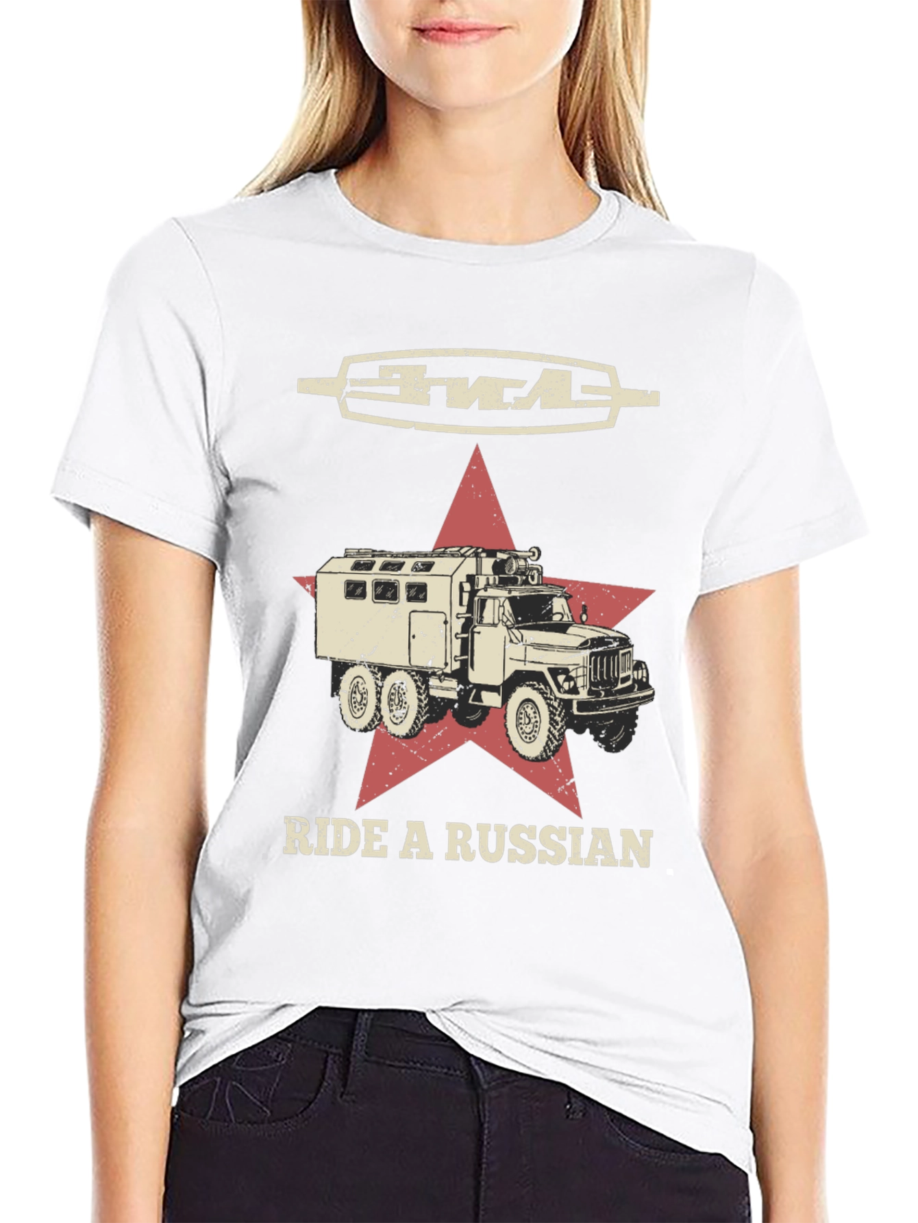 Ride a Russian T-Shirt - Military Truck Tee