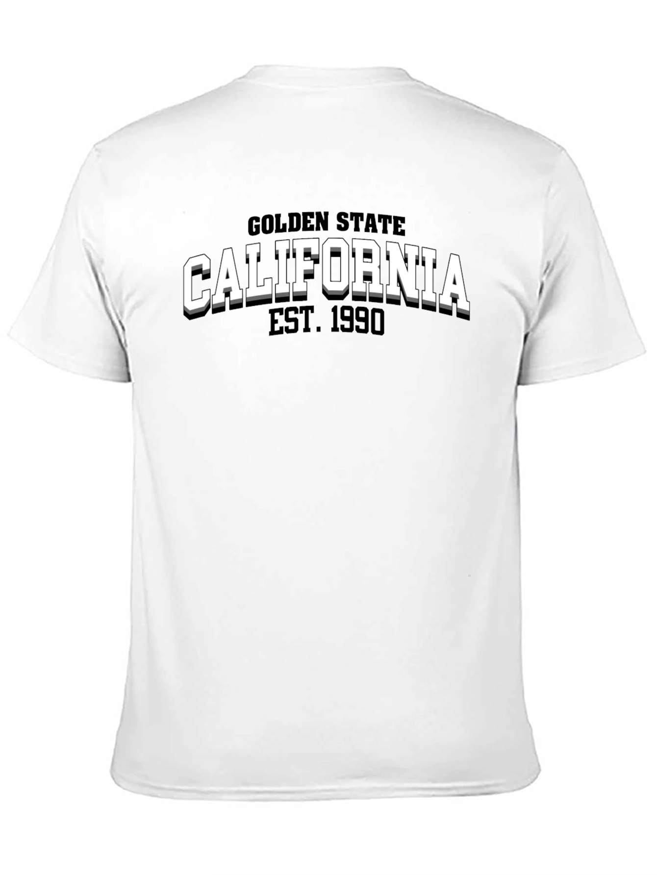 California Golden State Est. 1990 Mens Black T-Shirt