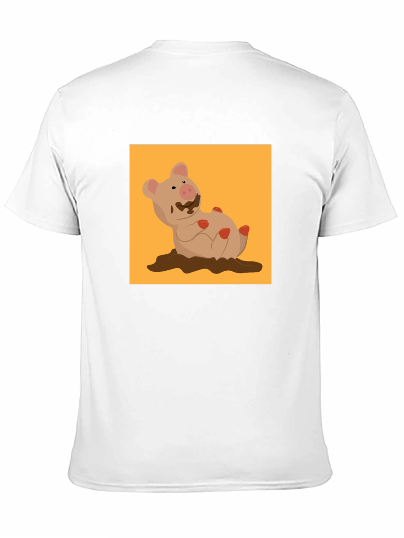 Muddy Pig Graphic Tee - Novelty Cartoon T-Shirt