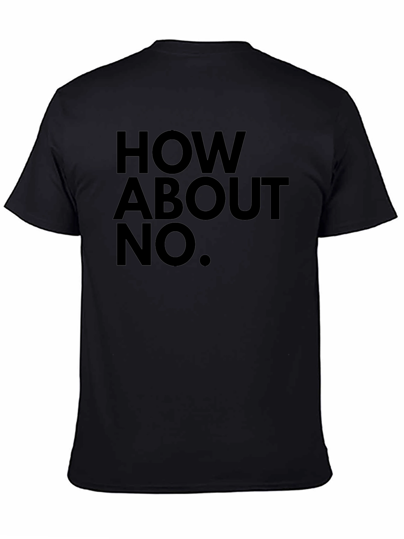 How About No T-Shirt - Bold Slogan Tee