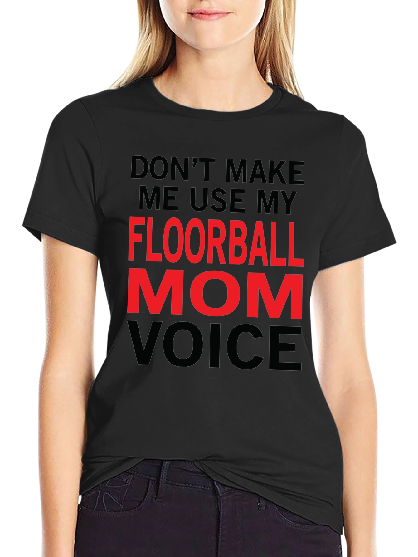 Floorball Mom Voice T-Shirt