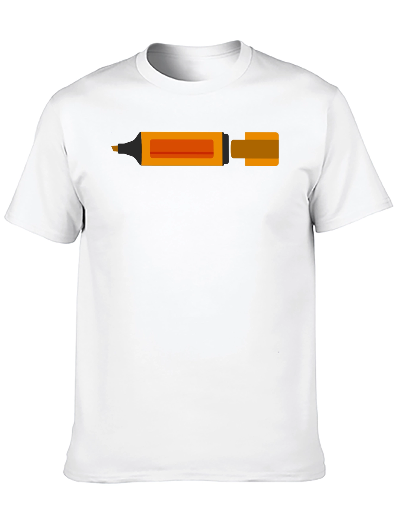 Orange Highlighter Graphic T-Shirt - Stylish and Unique