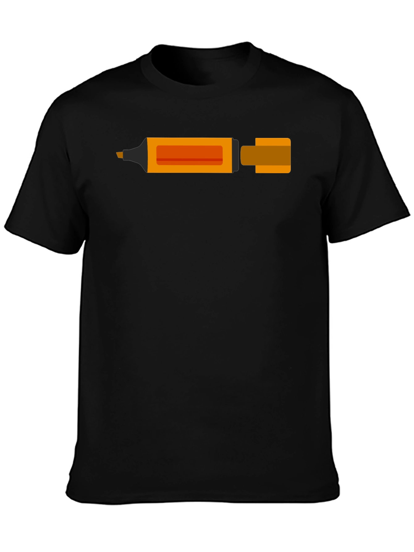 Orange Highlighter Graphic T-Shirt - Stylish and Unique
