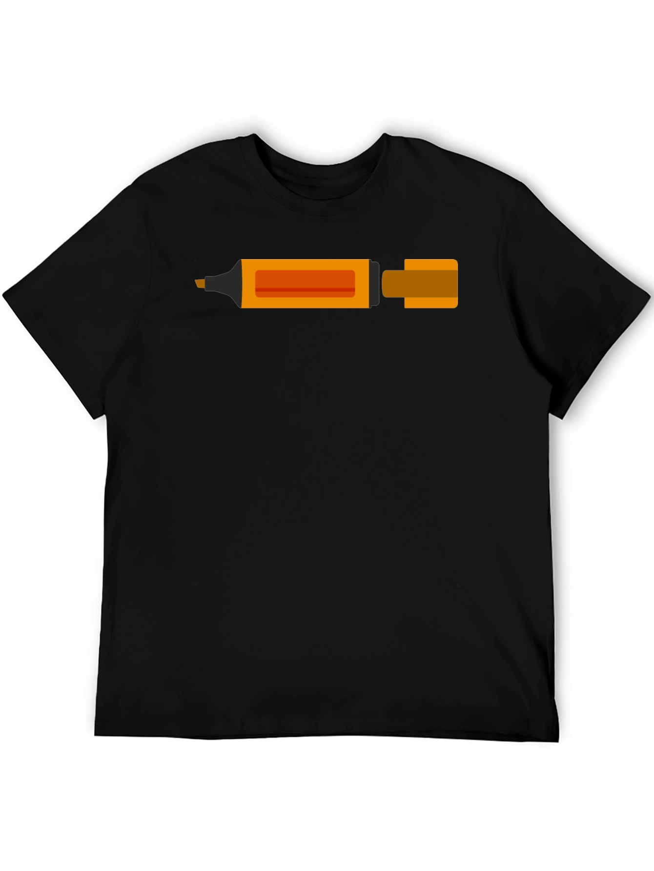 Orange Highlighter Graphic T-Shirt - Stylish and Unique