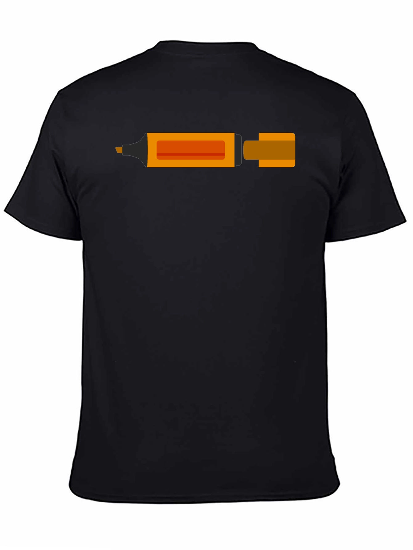Orange Highlighter Graphic T-Shirt - Stylish and Unique