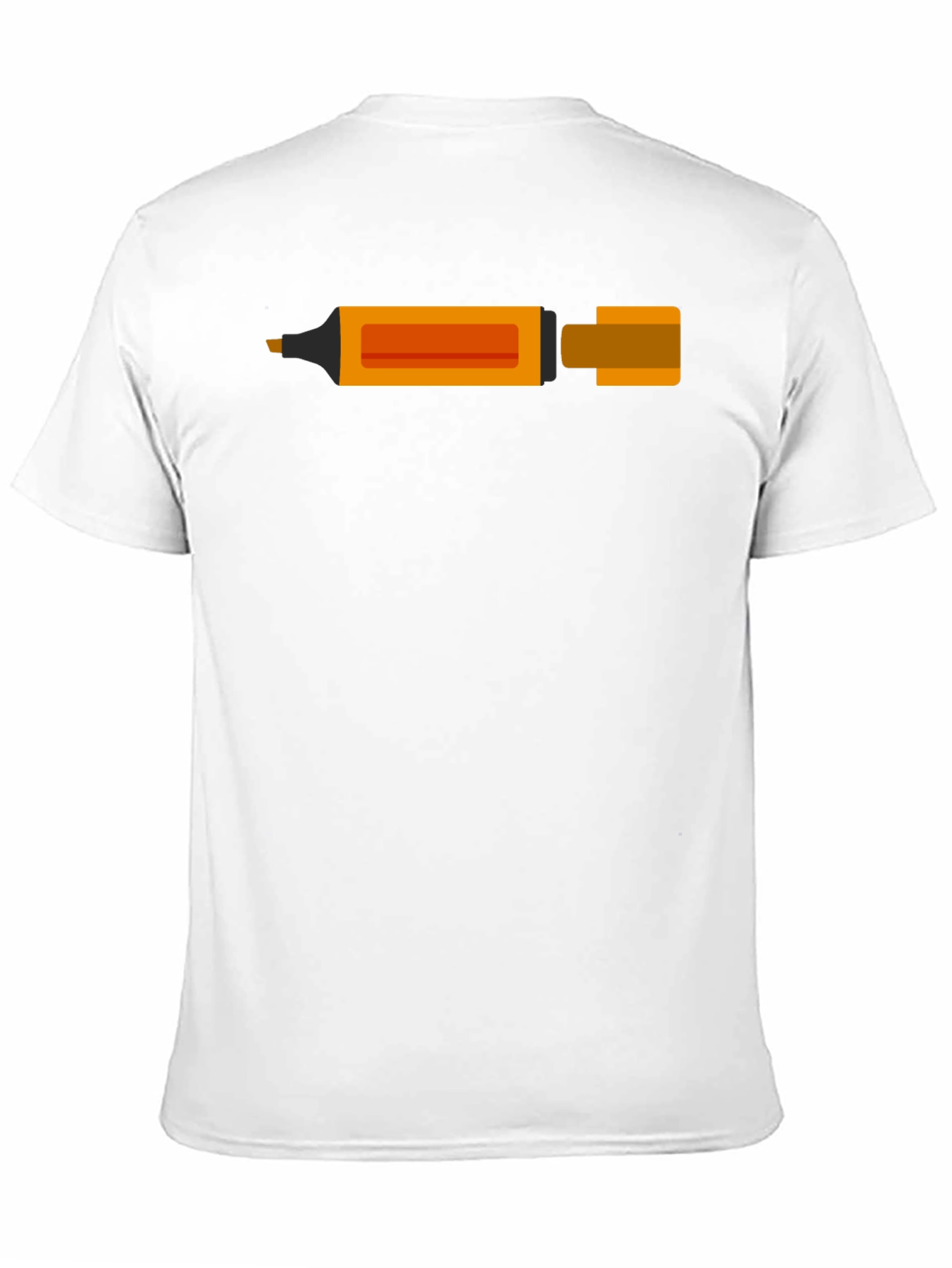 Orange Highlighter Graphic T-Shirt - Stylish and Unique