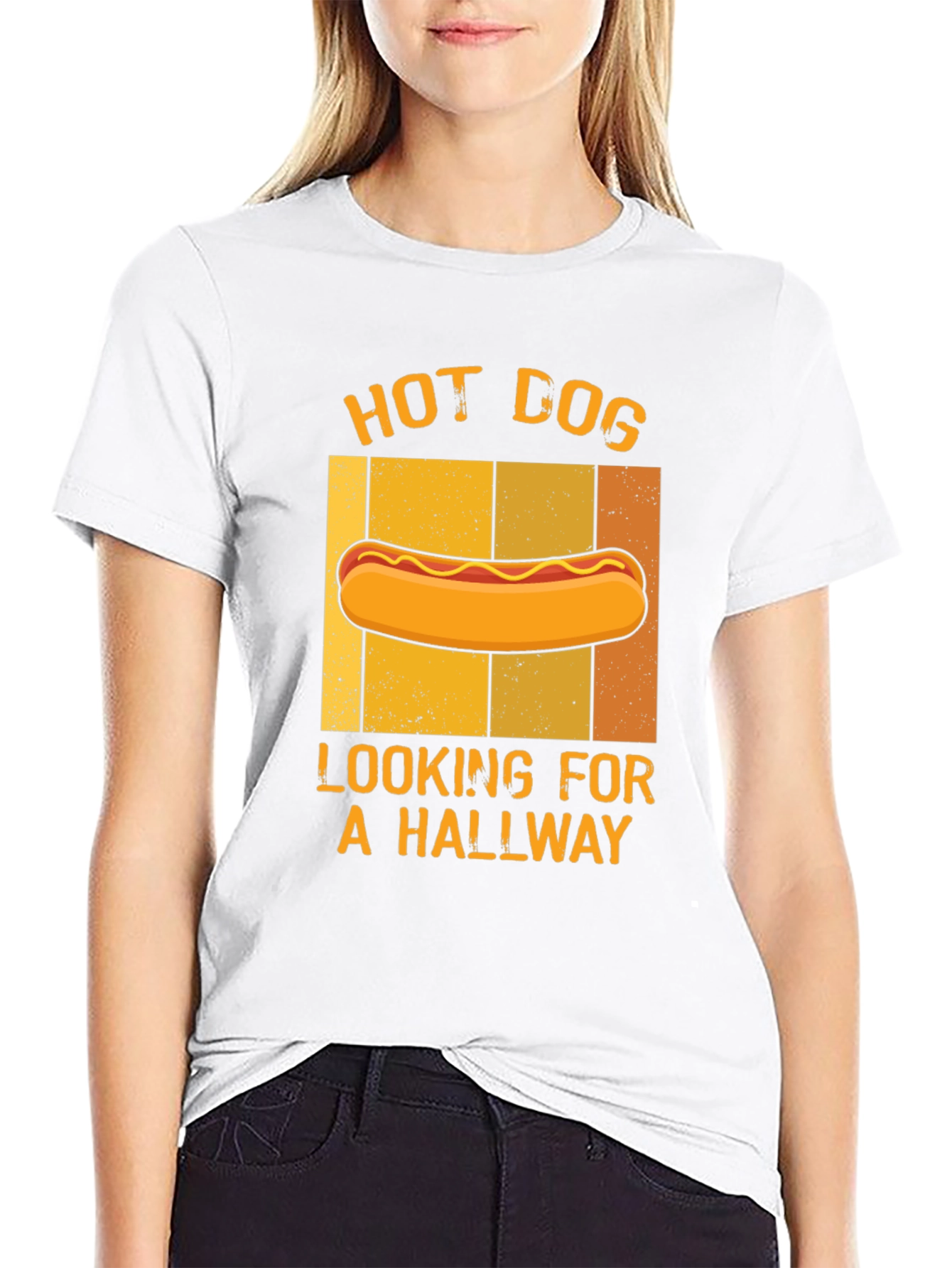 Hot Dog Hallway T-Shirt - Funny Graphic Tee
