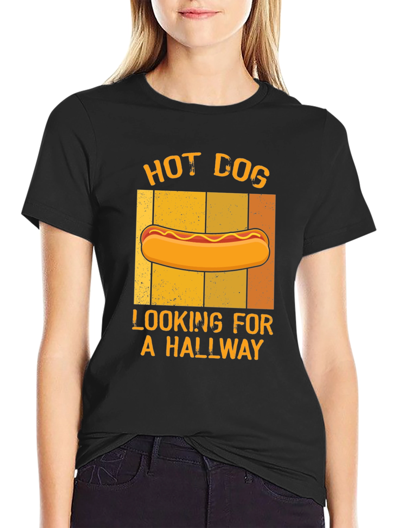 Hot Dog Hallway T-Shirt - Funny Graphic Tee