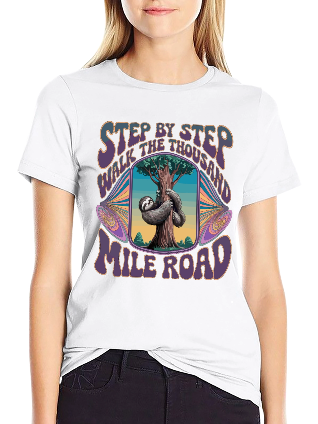 Sloth Thousand Mile Road Graphic Tee
