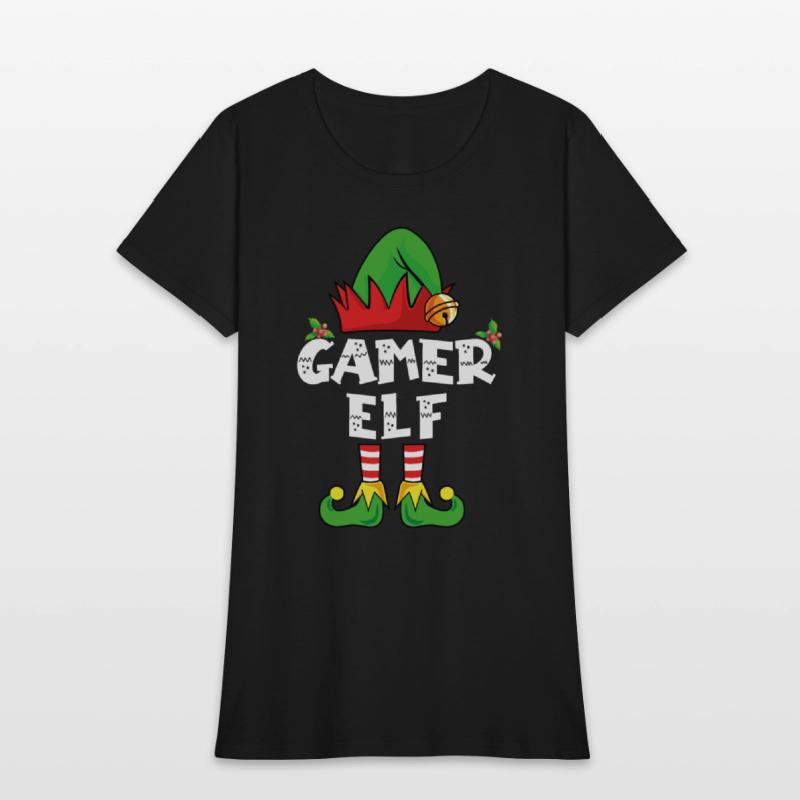 Gamer Elf Family Matching Christmas Video Game
