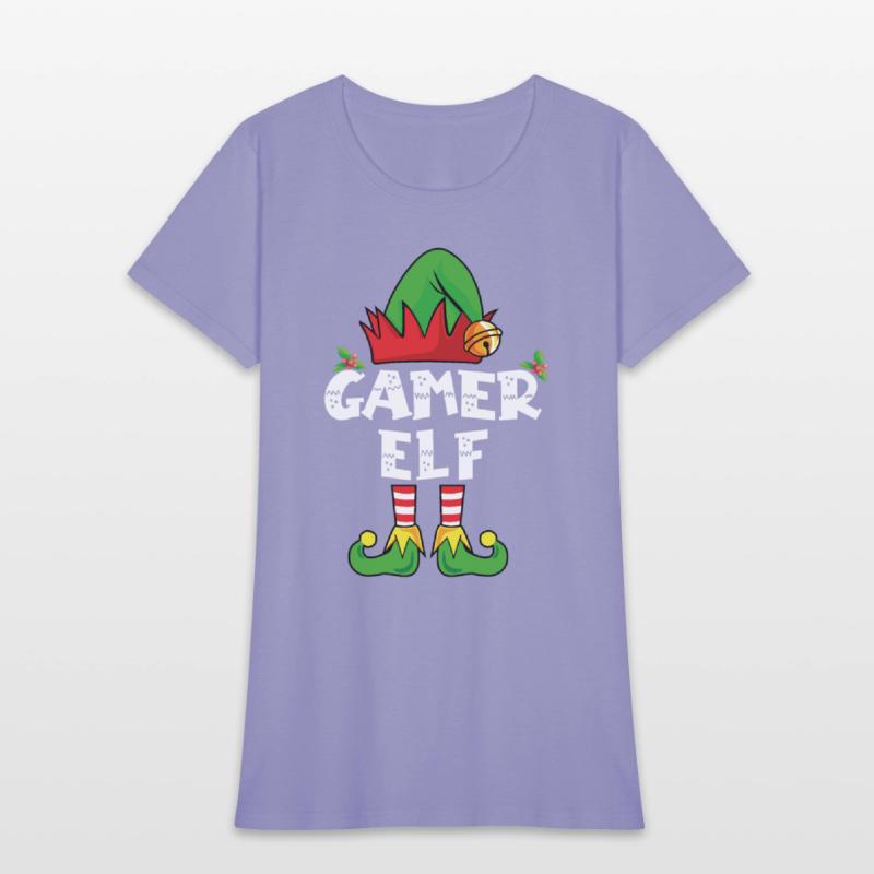 Gamer Elf Family Matching Christmas Video Game