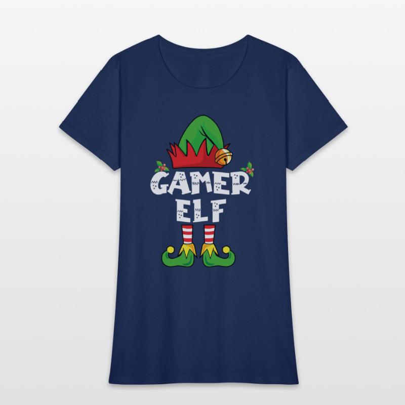 Gamer Elf Family Matching Christmas Video Game