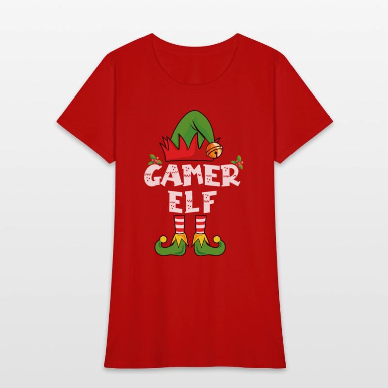 Gamer Elf Family Matching Christmas Video Game