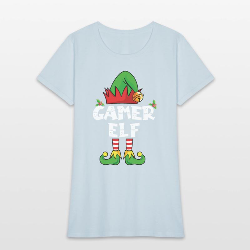 Gamer Elf Family Matching Christmas Video Game