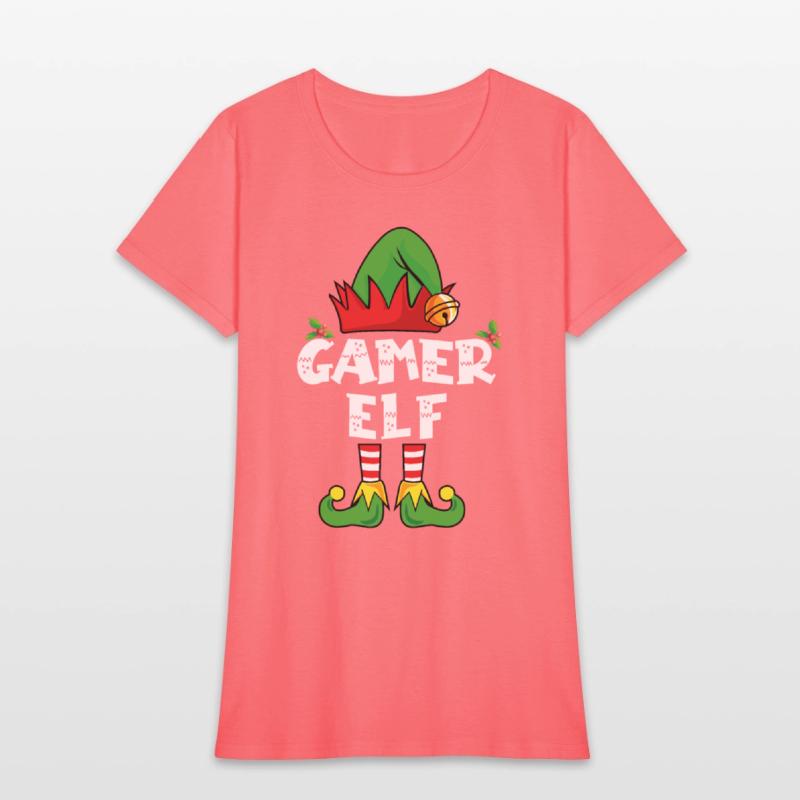 Gamer Elf Family Matching Christmas Video Game