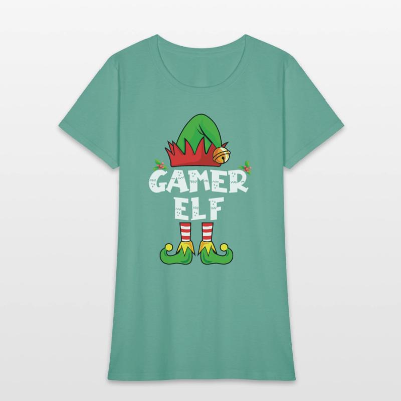 Gamer Elf Family Matching Christmas Video Game