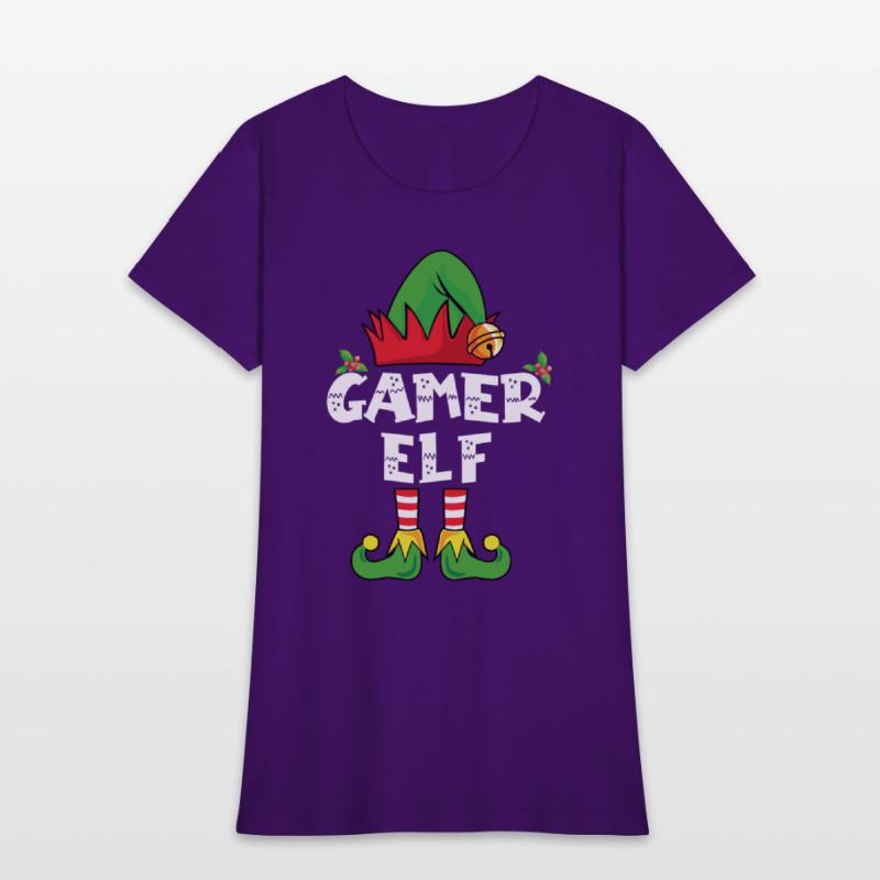 Gamer Elf Family Matching Christmas Video Game