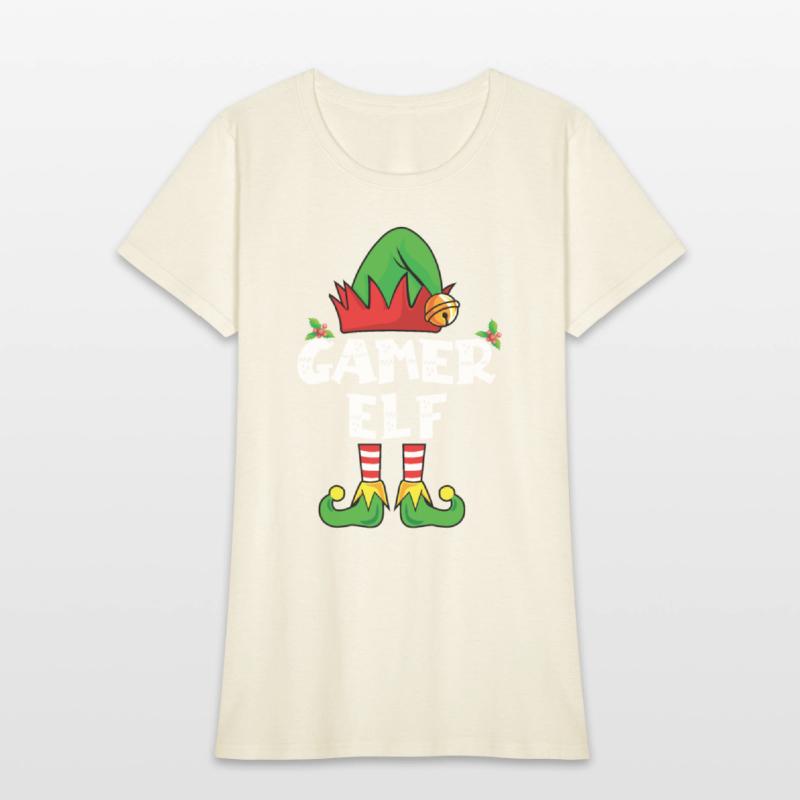 Gamer Elf Family Matching Christmas Video Game