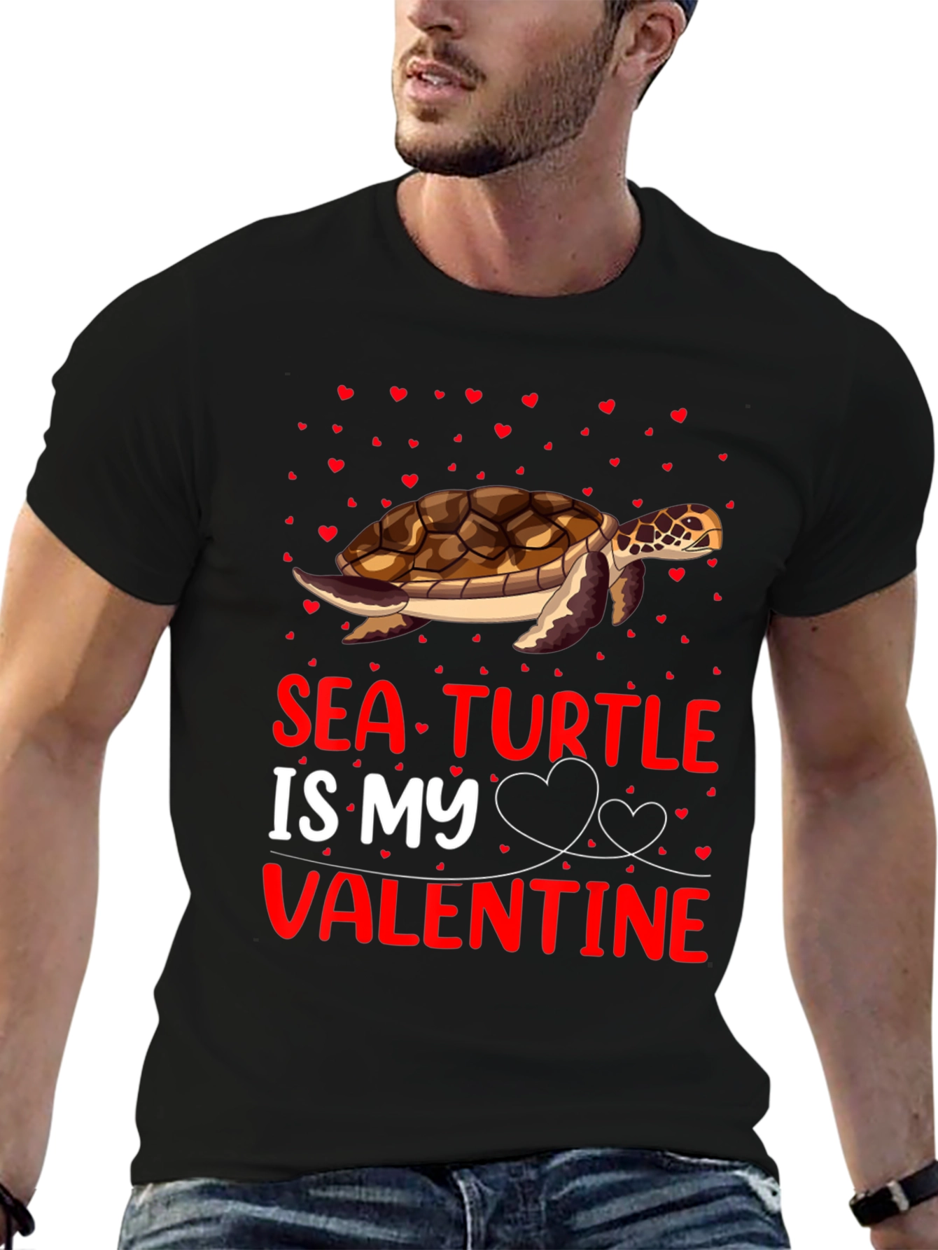 Sea Turtle Valentines Day T-Shirt