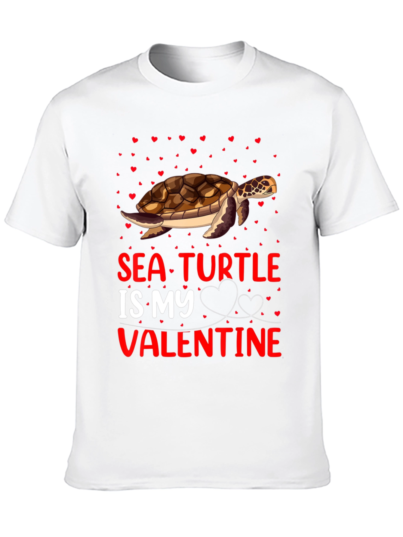Sea Turtle Valentines Day T-Shirt