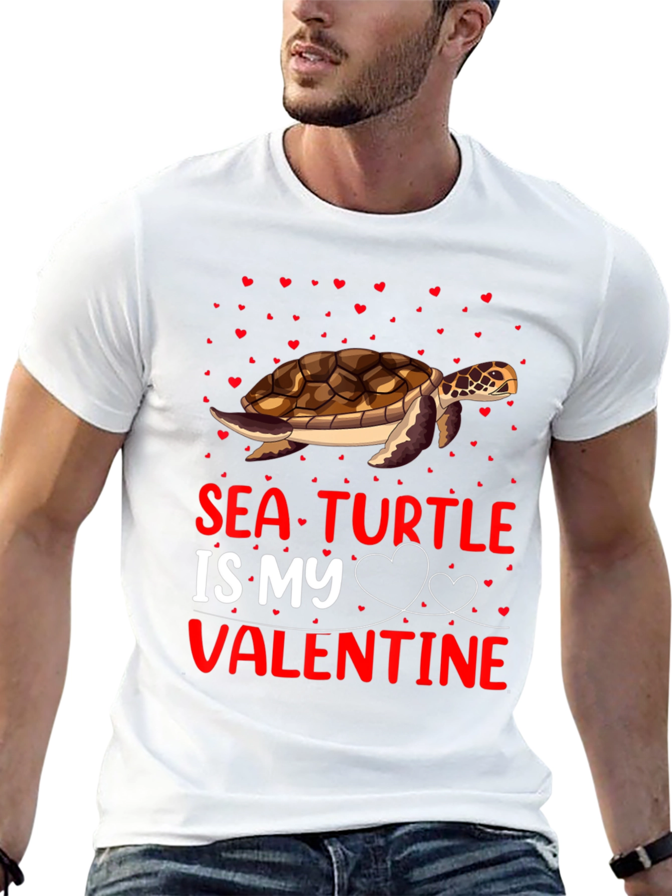 Sea Turtle Valentines Day T-Shirt