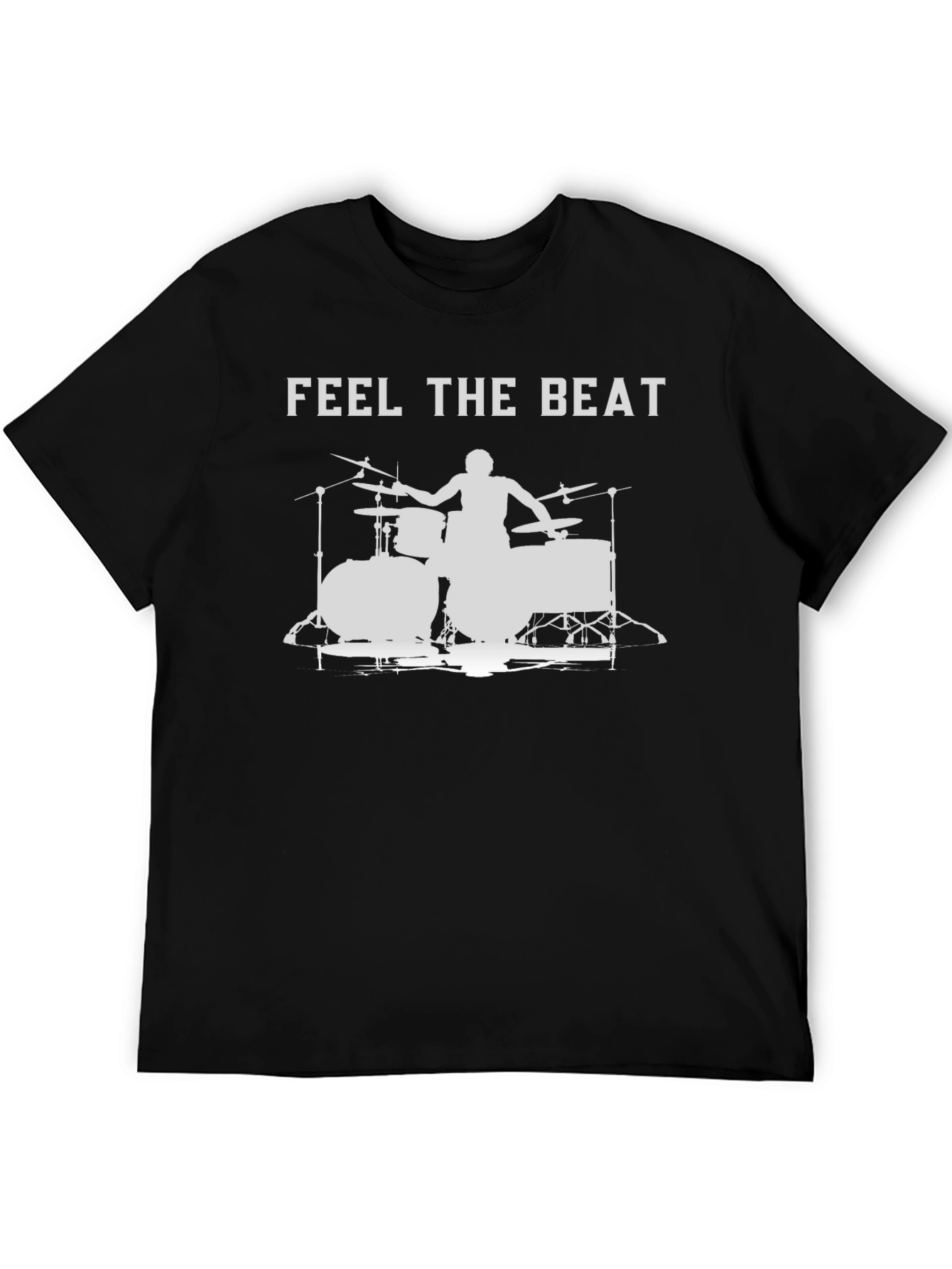 Feel The Beat Drummer Silhouette T-Shirt