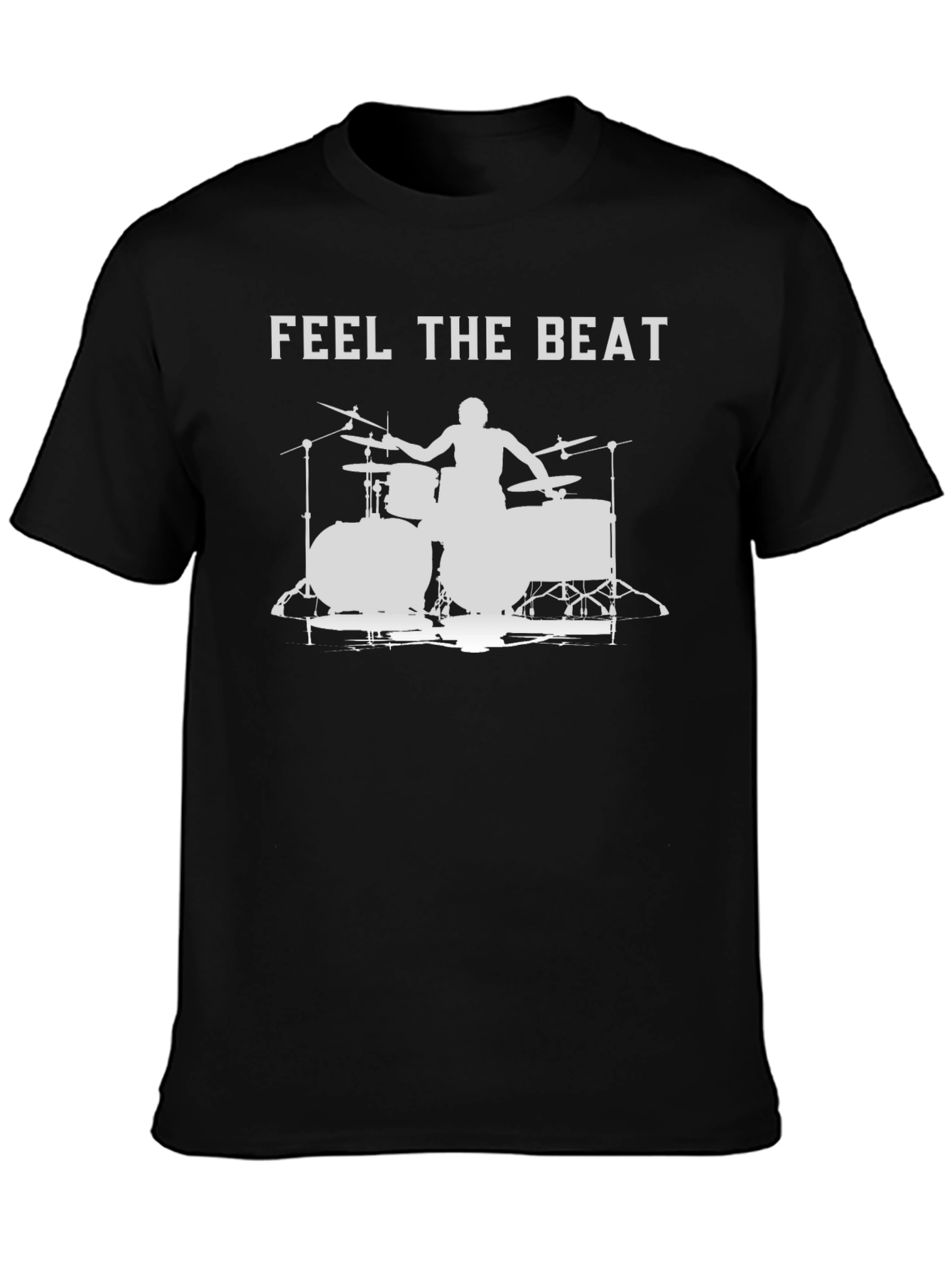 Feel The Beat Drummer Silhouette T-Shirt