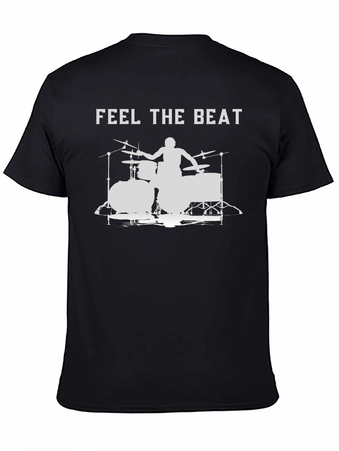 Feel The Beat Drummer Silhouette T-Shirt
