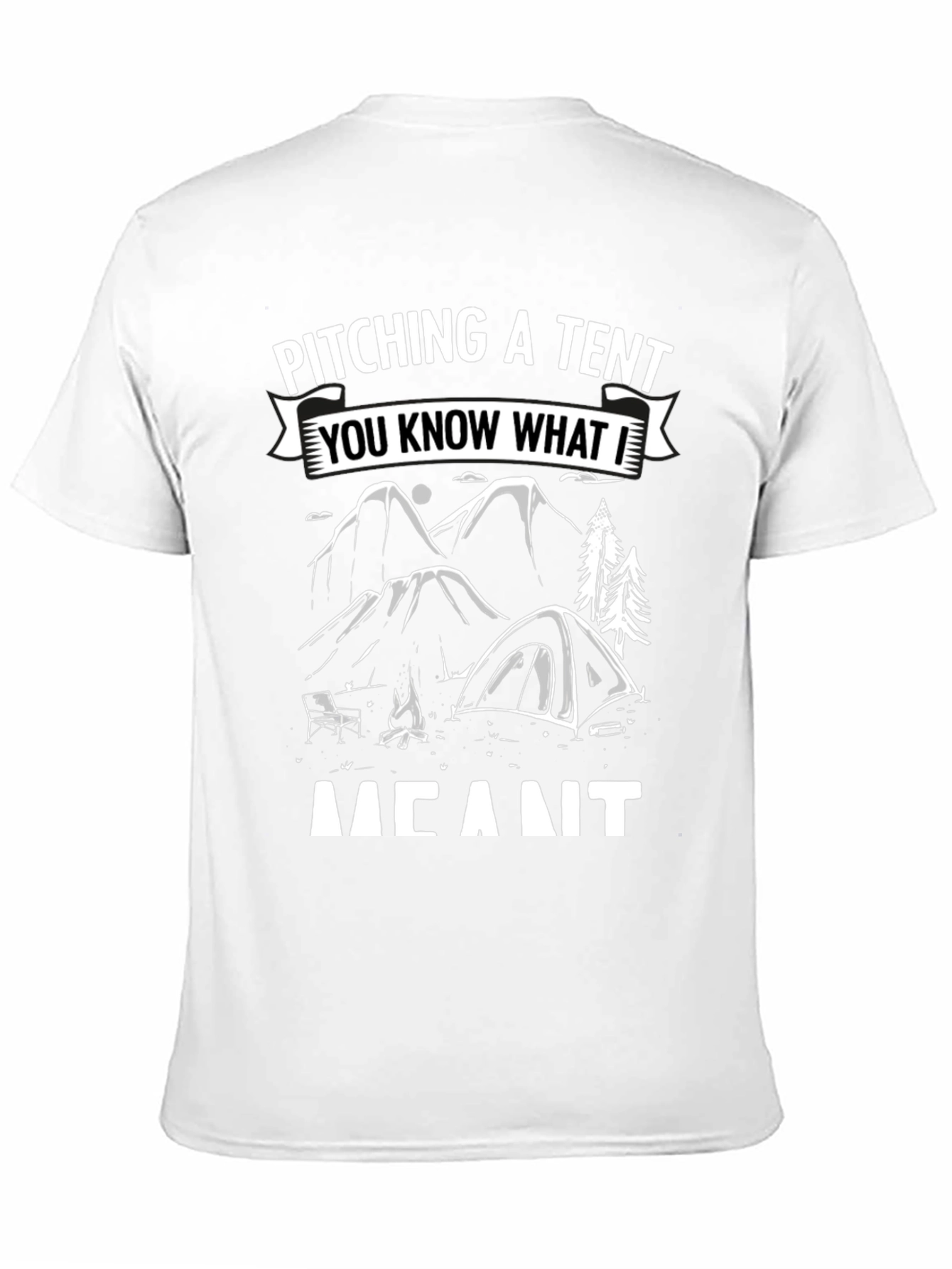 Pitching A Tent Funny Camping T-Shirt