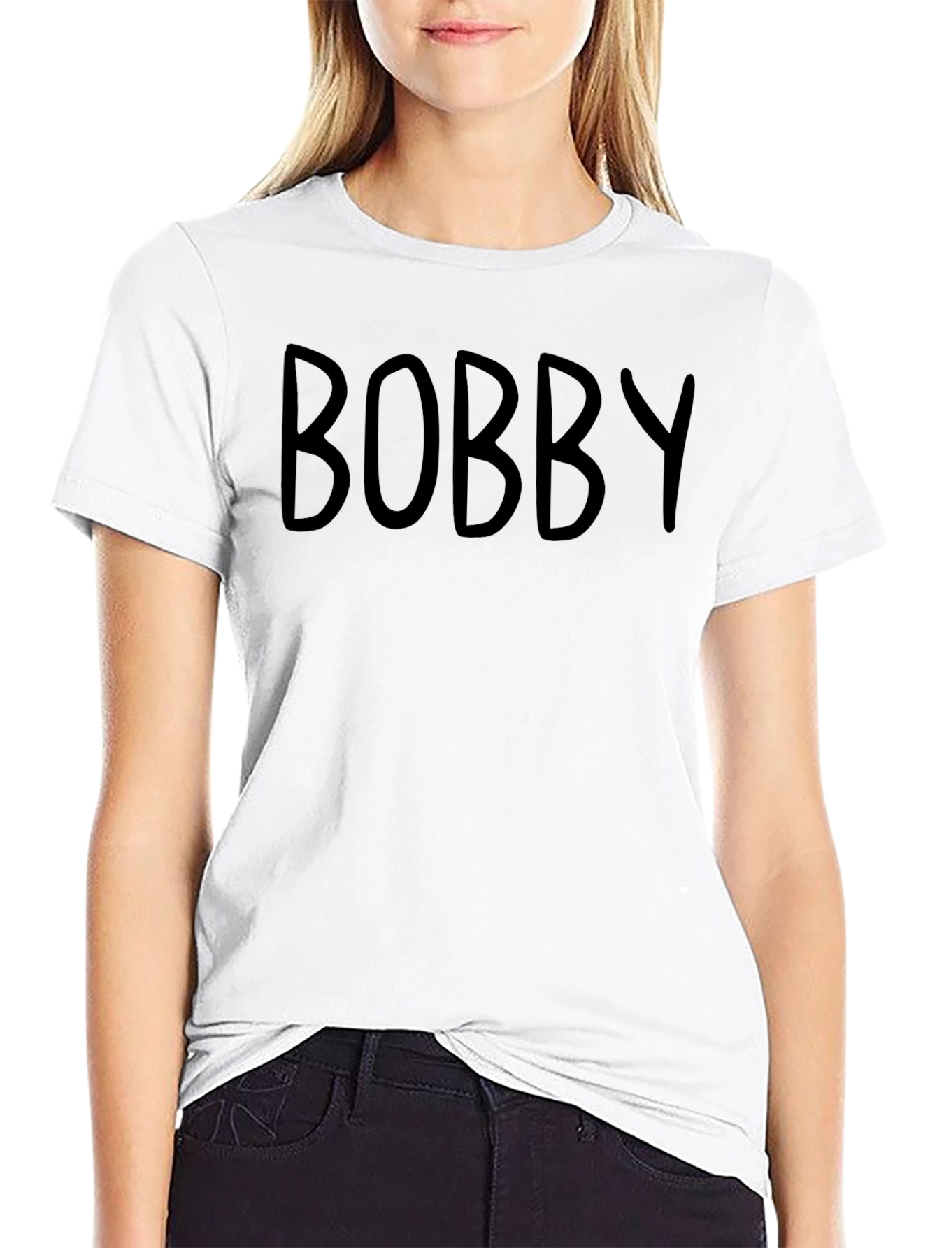 Bobby Personalized Black T-Shirt