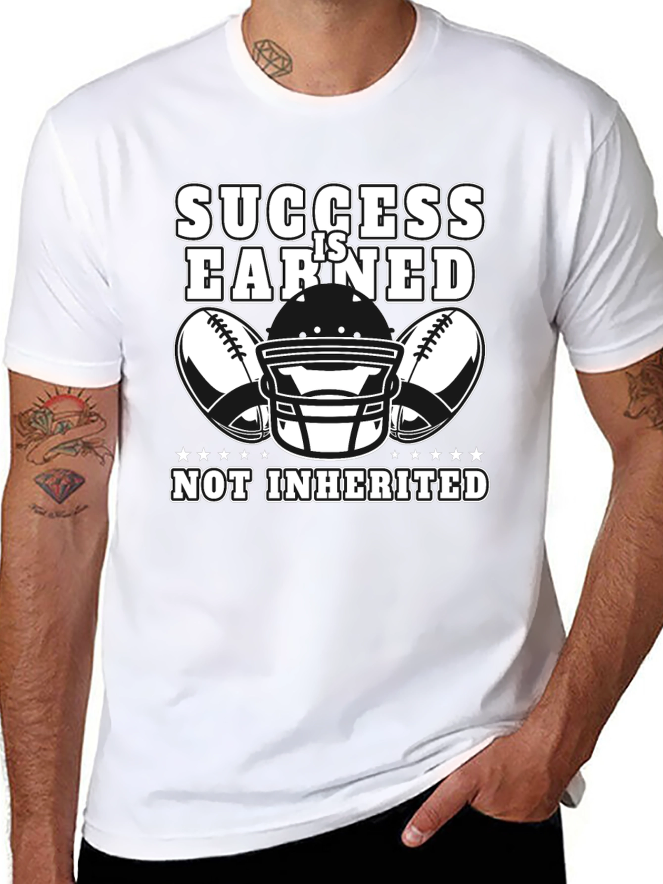 Success Is Earned Football T-Shirt