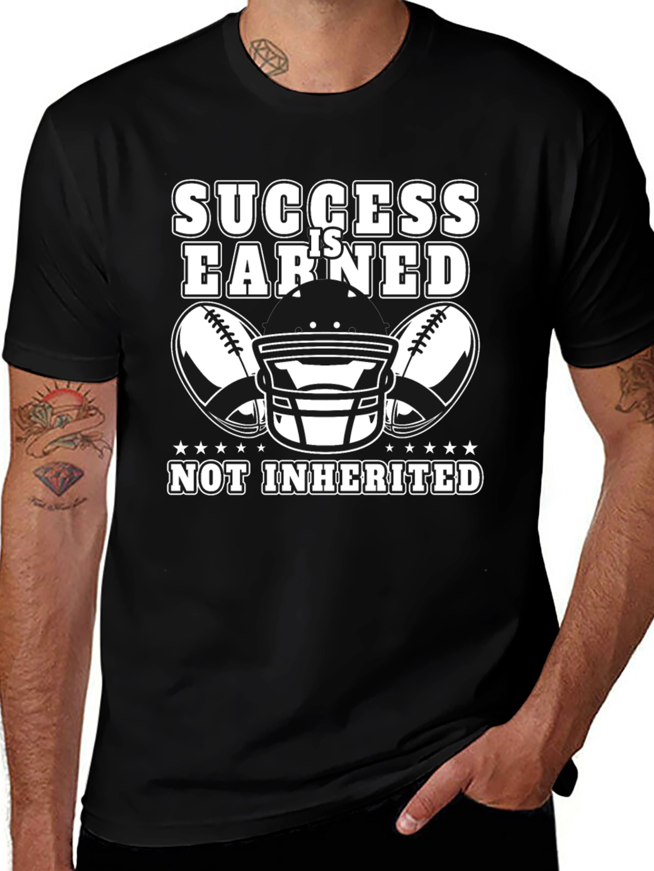 Success Is Earned Football T-Shirt