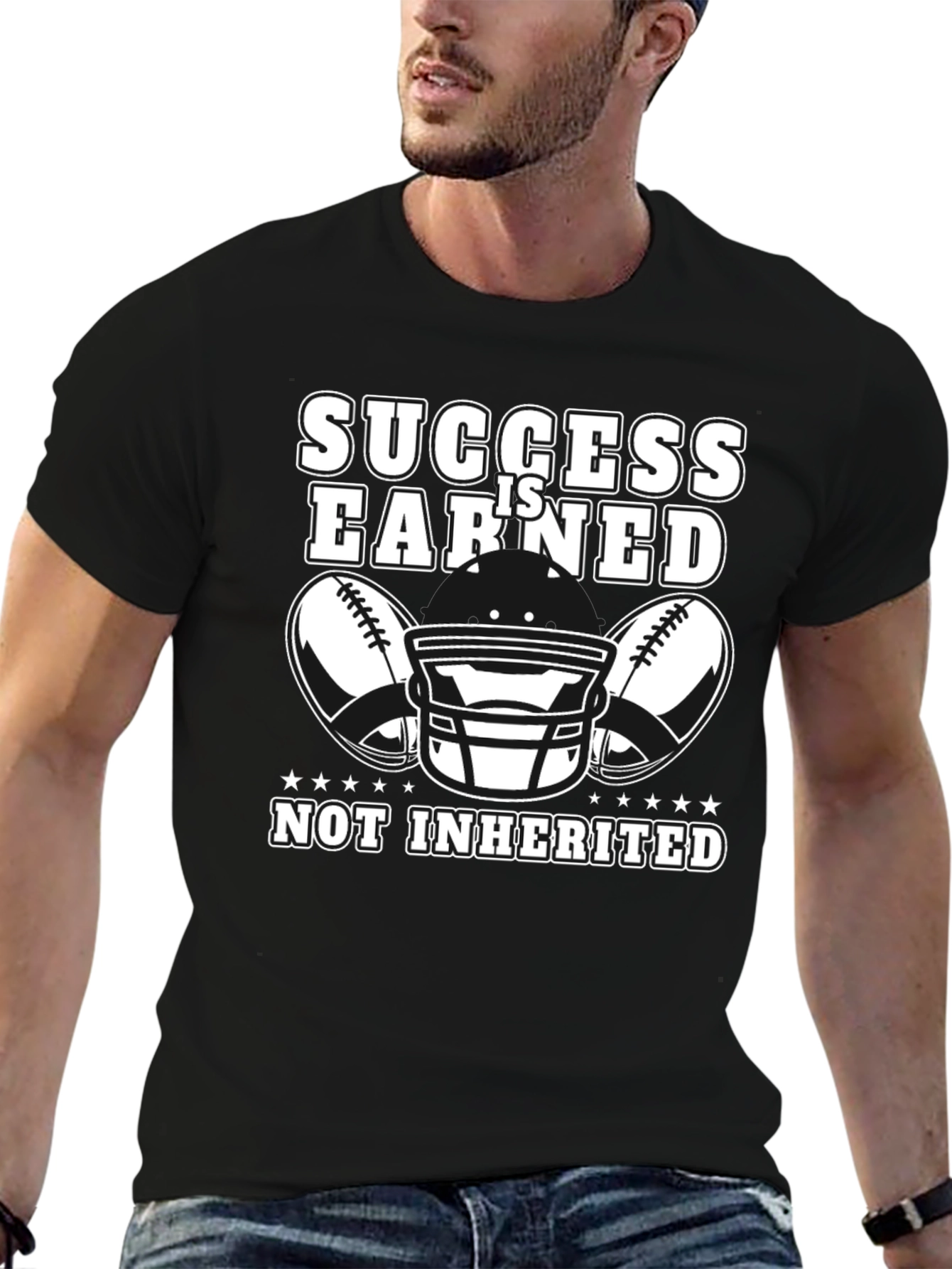 Success Is Earned Football T-Shirt