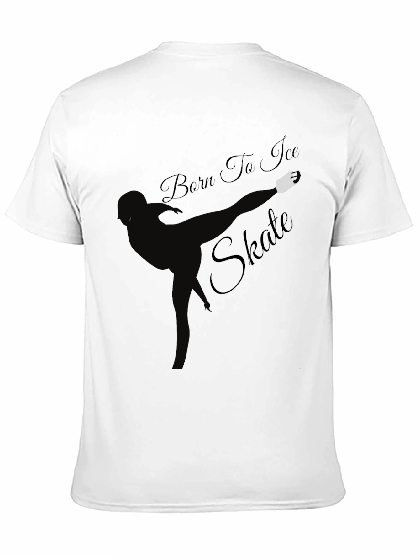 Born to Ice Skate Black T-Shirt