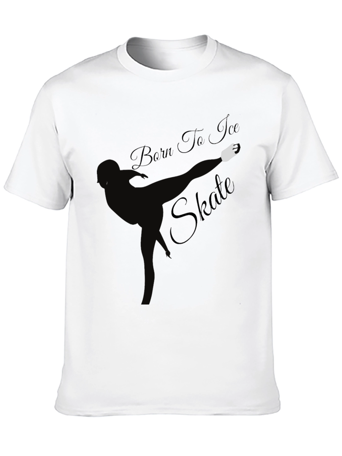 Born to Ice Skate Black T-Shirt