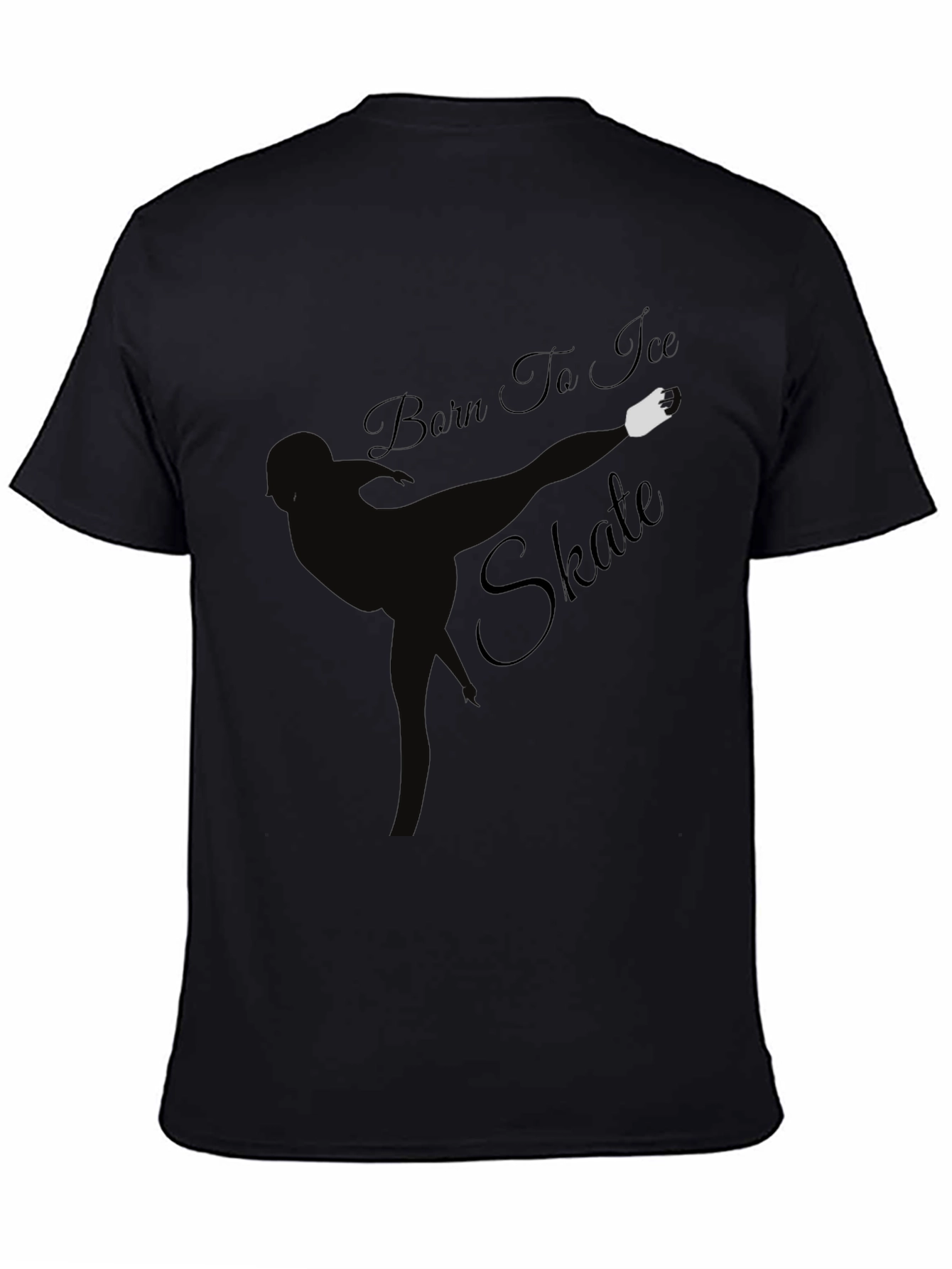 Born to Ice Skate Black T-Shirt