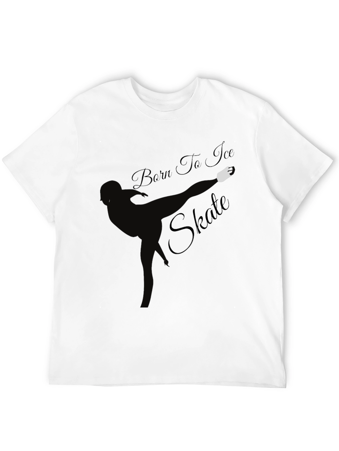 Born to Ice Skate Black T-Shirt