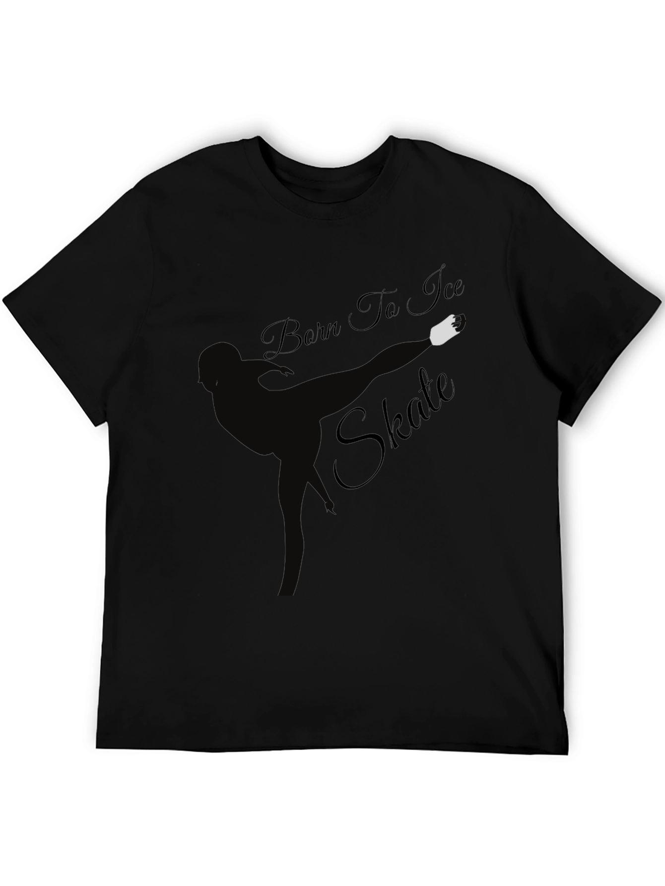 Born to Ice Skate Black T-Shirt
